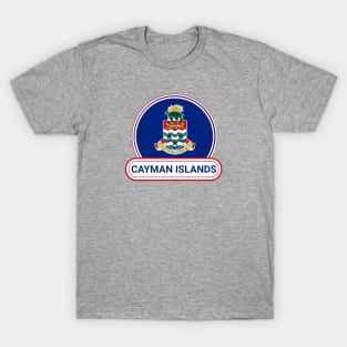 The Cayman Islands Country Badge - The Cayman Islands Flag T-Shirt